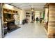 Spacious three car garage with epoxy floors and custom shelving at 2916 Grand Union Way, Charlotte, NC 28209