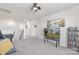 Upstairs living space featuring neutral colors, a television, and plenty of room for recreation at 3013 Whipcord Dr, Waxhaw, NC 28173