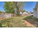 Lush, green backyard with a well-maintained lawn and a wooden fence, perfect for outdoor activities and relaxation at 3023 Fairglen Rd, Charlotte, NC 28269