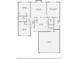 Detailed floor plan showcasing bedrooms, bathrooms, living spaces, kitchen, and garage layout at 3023 Fairglen Rd, Charlotte, NC 28269