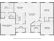 Detailed floor plan showcasing the layout of this home including the bedrooms, bathrooms, and living spaces at 3753 Capps Hill Dr, Charlotte, NC 28216