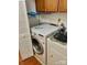 Convenient laundry area with a washer and dryer, perfect for easy laundry days at 7412 Broken Oak Ln, Charlotte, NC 28226