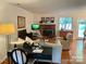 Inviting living room with fireplace, comfortable seating, and a blend of relaxation and functionality at 7412 Broken Oak Ln, Charlotte, NC 28226