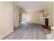 Spacious living room with fireplace and sliding glass doors that provide lots of natural light at 1101 E Morehead St # 31, Charlotte, NC 28204