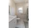 Bathroom featuring a marble tiled floor, neutral walls and vanity at 1358 37Th Avenue Ne Pl, Hickory, NC 28601