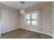 Bright dining room boasts natural light with sleek flooring and modern lighting for great dining at 1358 37Th Avenue Ne Pl, Hickory, NC 28601