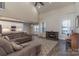 Spacious living room featuring hardwood floors, open layout and a fireplace at 1358 37Th Avenue Ne Pl, Hickory, NC 28601