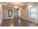 Spacious main bedroom featuring tray ceilings, ample natural light, and wood-look floors in a neutral palette at 1358 37Th Avenue Ne Pl, Hickory, NC 28601
