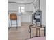 Bright living room featuring hardwood floors, modern decor and view to kitchen at 3205 19Th Ne Ave, Hickory, NC 28601