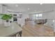 Open concept living space showcasing a seamless flow from kitchen to living area at 3205 19Th Ne Ave, Hickory, NC 28601