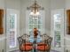 Charming breakfast nook with large windows and comfortable seating for four at 4586 Chanel Ct, Concord, NC 28025