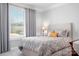 Inviting bedroom featuring a large window with a comfortable bed and stylish decor at 5025 Antebellum Dr, Iron Station, NC 28080