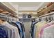 Walk-in closet with organized shelving and hanging space for clothes and shoes at 5400 Glenham Dr, Charlotte, NC 28210