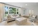 Inviting living area featuring a large window and modern furnishings at 5400 Glenham Dr, Charlotte, NC 28210