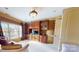 Stylish living room with custom built-ins, a large window for natural light, and comfortable seating, ideal for relaxation at 708 Ridgelake Dr, Weddington, NC 28104