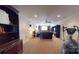 Spacious recreation room with recessed lighting, a ceiling fan, comfortable seating, and exercise equipment at 708 Ridgelake Dr, Weddington, NC 28104