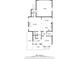Detailed floor plan showcasing the layout of the home's first story at 734 E 10Th St, Charlotte, NC 28202