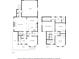 Detailed floor plan showcasing the layout of the home's first and second stories at 734 E 10Th St, Charlotte, NC 28202