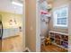 Walk-in pantry with organized shelving and easy access to the kitchen at 734 E 10Th St, Charlotte, NC 28202