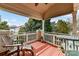 Relaxing balcony featuring wood floors, chairs, a table, and a view at 7844 Village Harbor Dr, Cornelius, NC 28031