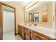 Bathroom with vanity sink with a large mirror and under-sink storage at 807 And 809 Sparrow Springs Rd, Kings Mountain, NC 28086
