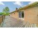 Expansive wooden deck offering outdoor living space at 807 And 809 Sparrow Springs Rd, Kings Mountain, NC 28086