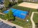 Aerial view of the community basketball court at 9727 Glenburn Ln, Charlotte, NC 28278