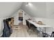 Bonus room featuring sloped ceilings and modern flooring at 105 Beach Ln, Mooresville, NC 28117