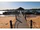 Picturesque lake dock with gazebo, perfect for enjoying waterfront views at 105 Beach Ln, Mooresville, NC 28117