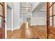 Open foyer with hardwood floors and view of the upper level at 107 Bare Foot Ln, Mooresville, NC 28117