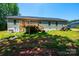 This home's backyard features a wooden deck, offering a tranquil outdoor living and entertainment space at 1127 Mckay Rd, Newton, NC 28658
