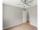 Bedroom with a ceiling fan, a closet and new vinyl flooring at 1320 Beaconfield Ct, Rock Hill, SC 29730