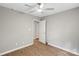Bedroom with new flooring and ceiling fan at 1320 Beaconfield Ct, Rock Hill, SC 29730
