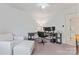 Bright bedroom setup as office with large window and wood desk at 14827 Smith Rd, Charlotte, NC 28273