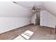 Bedroom with vaulted ceiling and light at 15506 Lakepoint Forest Dr, Charlotte, NC 28278
