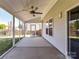 Covered screen porch provides an outdoor space at 15506 Lakepoint Forest Dr, Charlotte, NC 28278