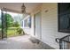 A cozy front porch with railings at 201 Lee Black Rd, Cherryville, NC 28021