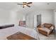 Bright main bedroom features vaulted ceilings, neutral walls, and an ensuite bathroom, with plenty of natural light at 2319 Arbor Vista Dr, Charlotte, NC 28262