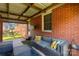 Outdoor patio featuring brick accents, comfortable seating, and a covered space, creating a cozy and inviting setting at 260 Trexler Ln, Rock Hill, SC 29732
