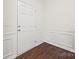 Inviting foyer with beautiful hardwood floors and elegant molding, leading into the home at 3725 Catawba Creek Dr, Gastonia, NC 28056