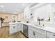 Modern kitchen with stainless steel appliances, bright countertops, and modern fixtures at 504 Katherine Ave, Kings Mountain, NC 28086