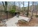 Backyard space with a sandy area and a view of the lake at 8915 Linden Grove Ct, Sherrills Ford, NC 28673