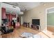 Open-concept living space features a modern kitchen, dining area, and sleek design at 210 N Church St # 2305, Charlotte, NC 28202