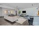 Contemporary lounge area with stylish furnishings and decor and comfortable seating at 210 N Church St # 2305, Charlotte, NC 28202