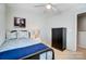 Simple bedroom design featuring a plush bed, bedside table, and cabinet for storage at 309 River Clay Rd, Fort Mill, SC 29708
