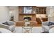 Cozy living room with brick fireplace and built-in bar area at 3524 Johnny Cake Ln, Charlotte, NC 28226