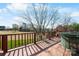 The backyard features a deck overlooking a golf course at 3730 Club House Ne Dr, Conover, NC 28613