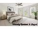 Serene bedroom with soft lighting, a plush bed, and access to a private outdoor space at 3730 Club House Ne Dr, Conover, NC 28613