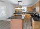 Modern kitchen featuring a center island, stainless appliances, and abundant counter space at 3914 Hathaway Hills Dr, Charlotte, NC 28214