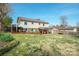 Expansive backyard with large deck and patio, perfect for entertaining and relaxing at 409 Cardinal Dr, Newton, NC 28658